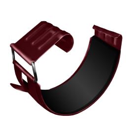 Соединитель желоба металл Optima 125 мм RAL 3005 красный
