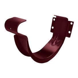 Кронштейн желоба короткий металл Optima 125 мм RAL 3005 красный