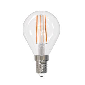 Лампа светодиод диммируемая LED-G45-9W/4000K/E14/CL/DIM GLA01TR Форма шар прозрачная Серия Air Белый свет 4000K Картон ТМ Uniel