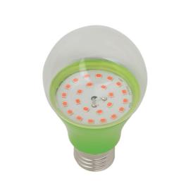 Лампа светодиодная для растений Форма A прозрачная Спектр для рассады и цветения Картон LED-A60-8W/SPSB/E27/CL PLP30GR