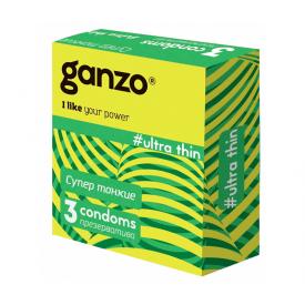Презервативы Ganzo Ultra thin ультра тонкие 3шт