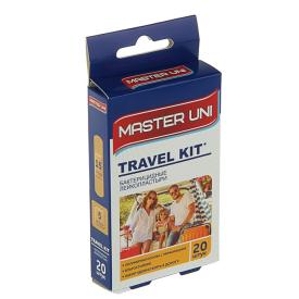 Лейкопластырь Master Uni Travel Kit бактерицидный на полимерной основе 20шт
