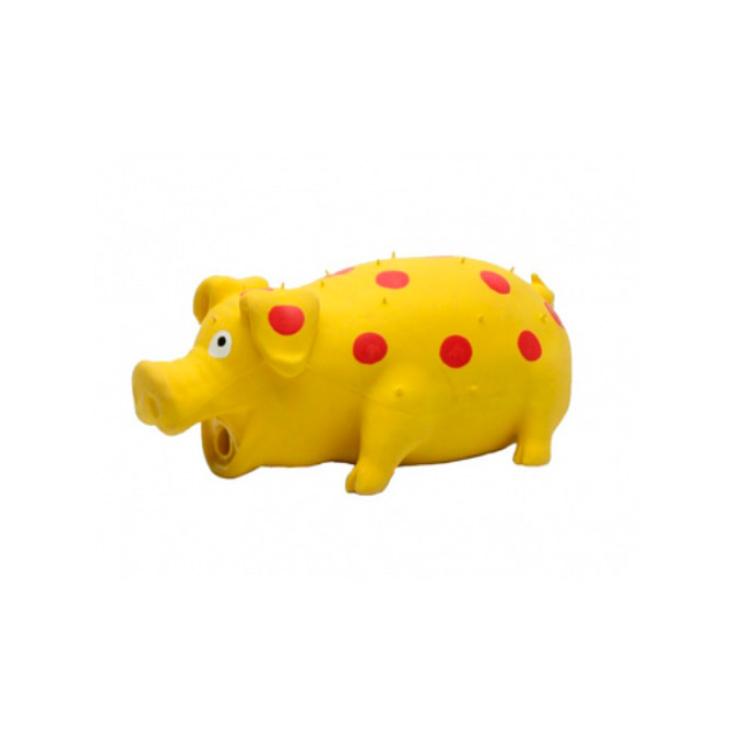 Игрушка-пищалка для собак Nunbell Свинка 12,2х7,5 см микс 262181