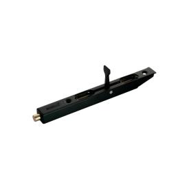 Шпингалет торцевой цвет черный L160 BL