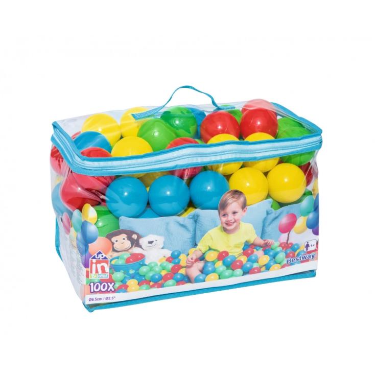 Набор мячей для игровых центров 6,5 см 100 шт Bestway Splash & Play 52027