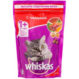 Корм для кошек сухой Whiskas Подушечки с паштетом Говядина 350 г
