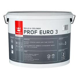 Краска интерьерная Tikkurila PROF EURO 3 База A глубокоматовая 9 л