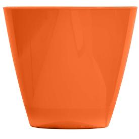 Горшок цветочный Элеганс оранжевый 1 л