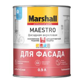 Краска Marshall Maestro Фасадная акриловая глубокоматовая База BW 0,9 л