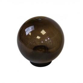 Светильник уличный шар материал-ПММАполиметилметакрилат d=250мм в комплекте с основанием из поликарбоната и керамическим патроном Е27 дымчатый IP44 Palla 25 01 32