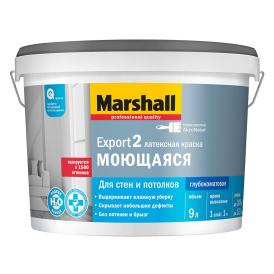 Краска Marshall Export 2 глубокоматовая латексная База BW 9 л