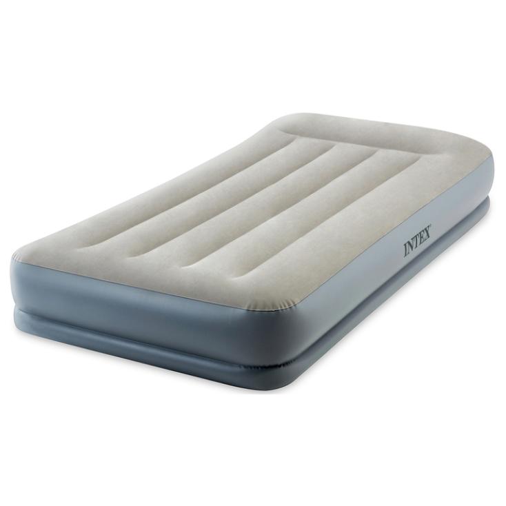 Кровать надувная 152х203х30 см до 272 кг встр. насос Intex Pillow Rest Queen Mid-Rise 64118NP