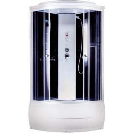 Душевая кабина Aquapulse 4102C grey black 90х90х220 см высокий поддон