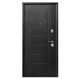 Дверь металлическая Троя Серебро Дымчатый дуб 960 мм левая