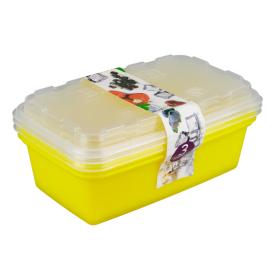 Набор контейнеров для заморозки Zip лимон