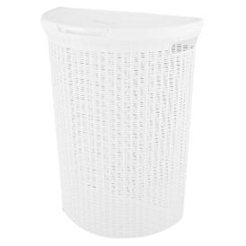 Корзина для белья Eco style 46х26,5х61 cм белая