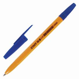 Ручка шариковая STAFF ORANGE C-51 синяя 0,5 мм