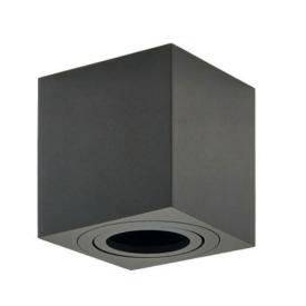 Светильник накладной потолочный CAST 86 BLACK алюминиевое литье круглый GU10 черный 80x84мм