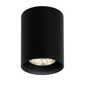 Светильник накладной потолочный CAST 88 BLACK алюминиевое литье круглый GU10 черный 60x300мм