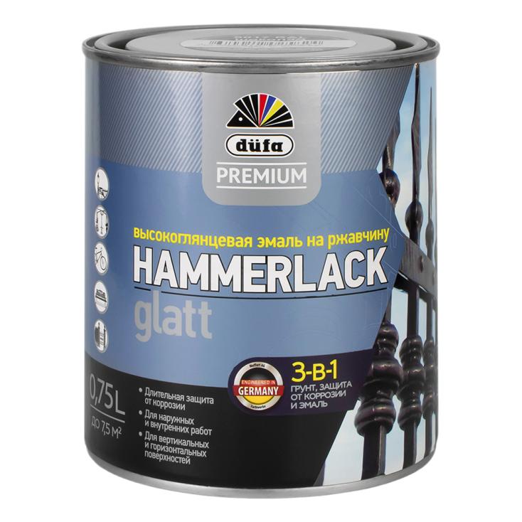 Грунт-эмаль "Dufa Premium" HAMMERLACK RAL 8017 шоколад 0,75 л