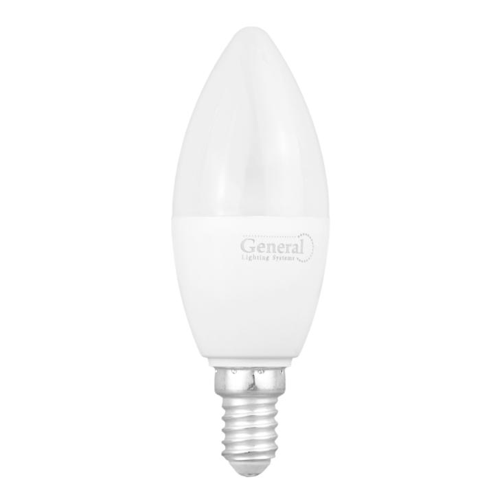 Лампа светодиодная Свеча E14 10 Вт 4500K  GENERAL