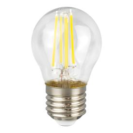 Лампа светодиодная Шар филамент прозрачный E27 220V  10 Вт 4500K  GENERAL FLP