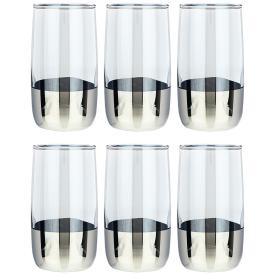 Набор стаканов для воды/сока Черное море деми серебро 6 шт 330 мл 194-604