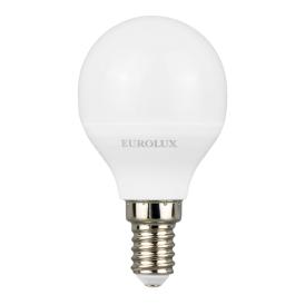 Лампа светодиодная шарик  7Вт Е14 нейт.свет 4000К LED-LL-R-G45-7W/4000K/E14/Eurolux