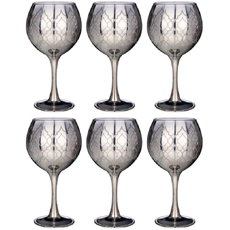 Набор бокалов для вина Бакарра графит 6 шт 280 мл 194-619