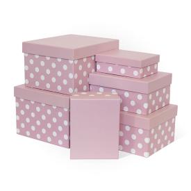 Коробка подарочная Розовый кварц прямоугольник 250х210х150