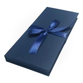Коробка подарочная для денег Лен 172х83х16 синий