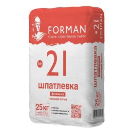 Шпатлёвка гипсовая финишная Forman 21 25 кг