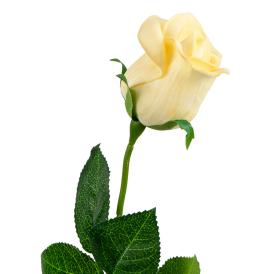 Цветок искусственный Роза белая Natur