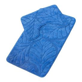 Набор ковриков для ванной комнаты 50х80/50х40 см Актив icarpet синий