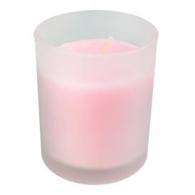 Свеча в стакане Розовые цветы 85х70 ароматизированная Roura