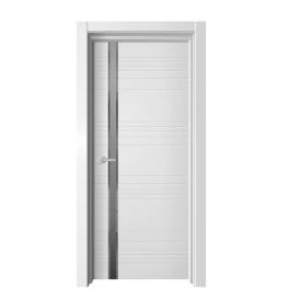 Полотно дверное ONYX31 белый бархат/зеркало фацет ДО 700