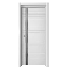 Полотно дверное ONYX32 серый бархат/зеркало фацет ДО 700