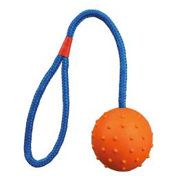 Игрушка для собак Nunbell Мяч плетеный на веревке 40х7 см микс 268098