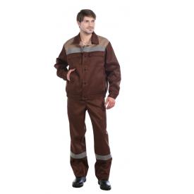 Костюм Стандарт куртка, брюки зеленый с желтым СОП р.120-124/170-176