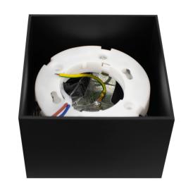 Светильник накладной потолочный, алюминиевое литье, круглый, ø85x85x80мм CAST 95 GX53  черный