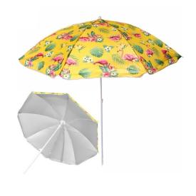 Зонт пляжный d170 см h190 см Фламинго с покрытием от нагрева ДоброСад