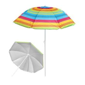 Зонт пляжный d170 см h190 см Радужные мгновения с покрытием от нагрева ДоброСад