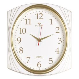 Часы настенные Рубин Классика 27,5х31,5 см корпус белый с золотом 2832-002