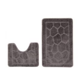 Набор ковриков для ванной комнаты 55х90/45х55 см Zalel Grey