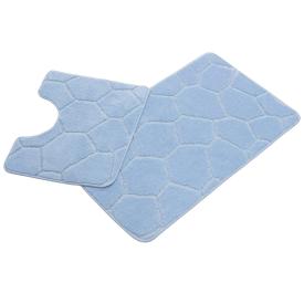 Набор ковриков для ванной комнаты 60х100/50х60 см Zalel L.Blue