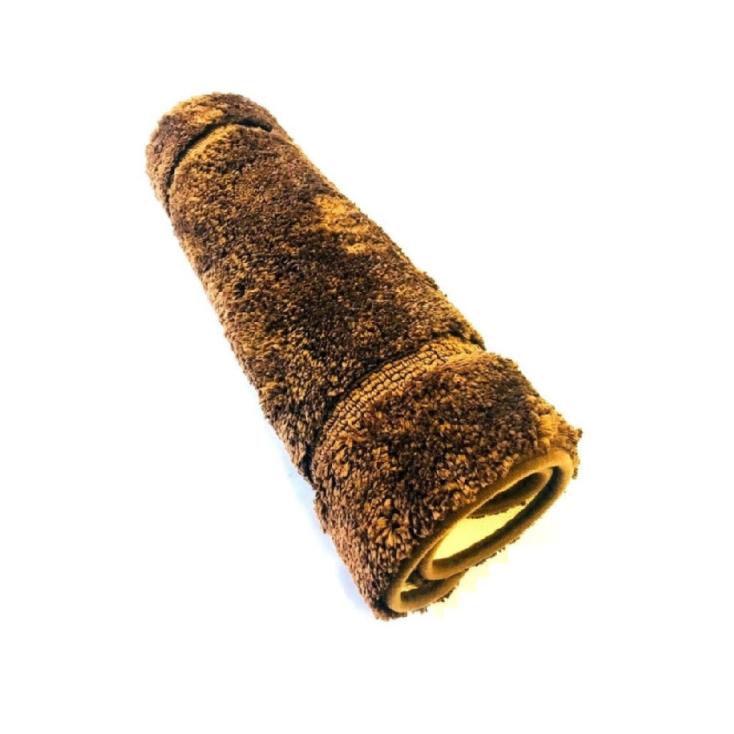 Коврик для ванной комнаты 50х80 см Lux Border Плюш Brown коричневый