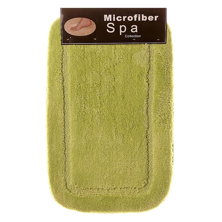 Коврик для ванной комнаты 60х100 см Lux Border Плюш Green зеленый