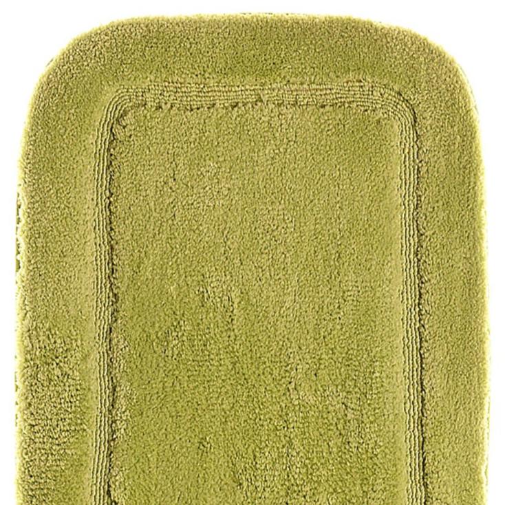 Коврик для ванной комнаты 60х100 см Lux Border Плюш Green зеленый