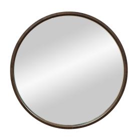Зеркало "Мун" коричневый D 600 в МДФ раме круглое