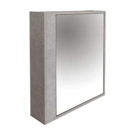 Шкаф зеркальный Лофт 60 серый 600х695х155 мм